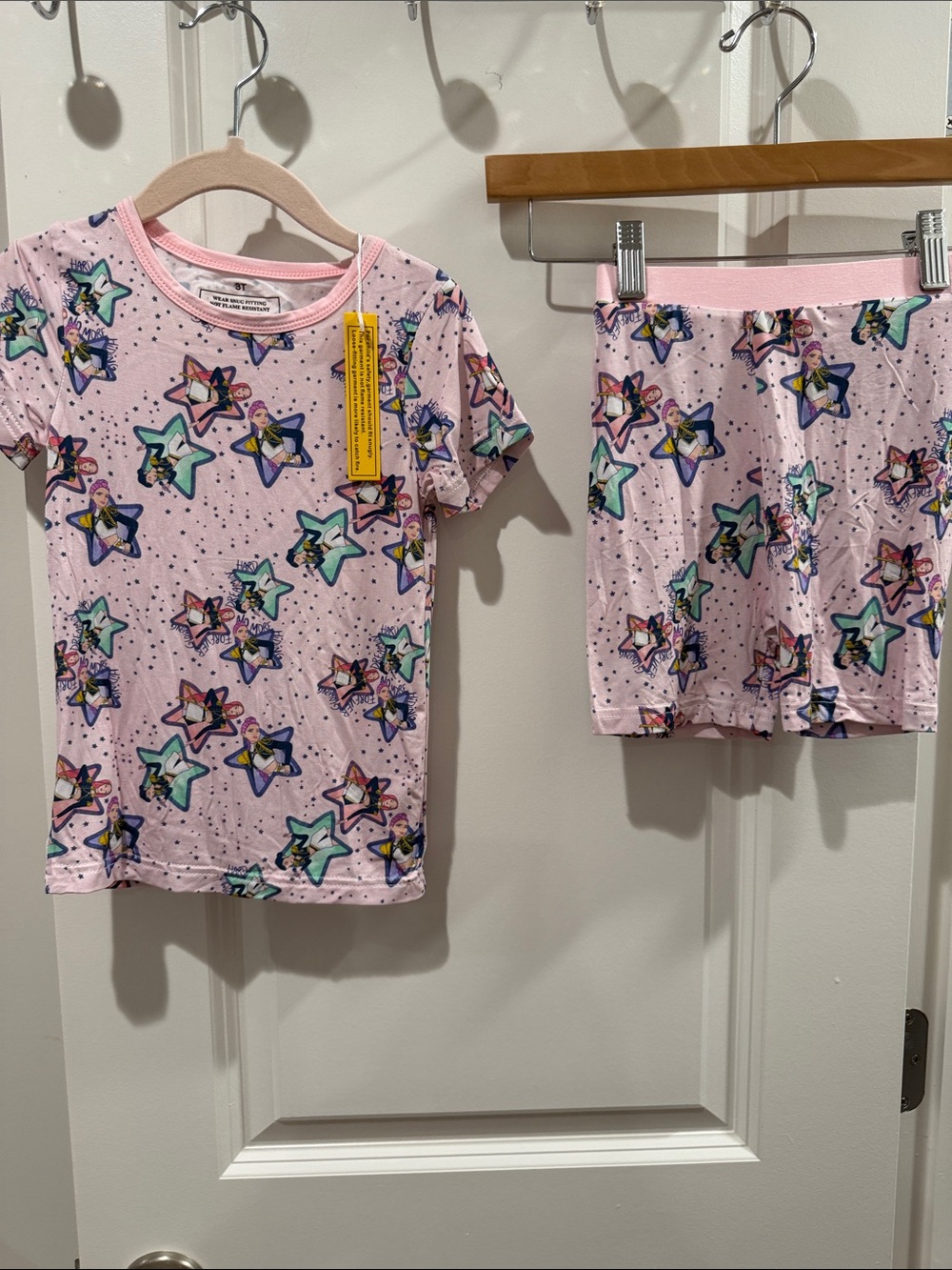 Girls Bamboo Hutrix Kpop Short Sleeve Pajama Set 3T NWT